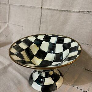 McKenzie Childs Courtly Check 10 oz. compote